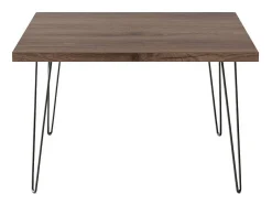 Mesa de centro VIDA 68 x 68 cm para salón, habitación Roble Chocolate