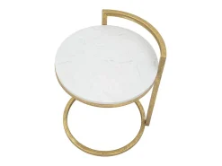 Mesa de Centro VKH531, Blanco, 40,5x40,5x50,5 cm, Kendra Home