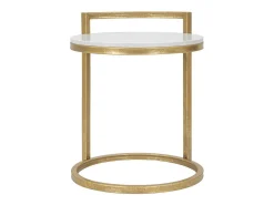 Mesa de Centro VKH531, Blanco, 40,5x40,5x50,5 cm, Kendra Home