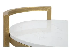 Mesa de Centro VKH531, Blanco, 40,5x40,5x50,5 cm, Kendra Home