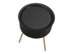 Mesa de Centro VKH523, Negro, 35x35x50 cm, Kendra Home