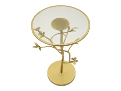 Mesa de Centro VKH804, Oro, 38x38x60 cm, Kendra Home