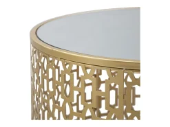 Mesa de Centro VKH540, Oro, 41x41x50 cm, Kendra Home