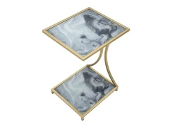 Mesa de Centro VKH543, Oro, 40x35x60 cm, Kendra Home