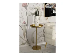 Mesa de Centro VKH578, Oro, 51x51x100 cm, Kendra Home