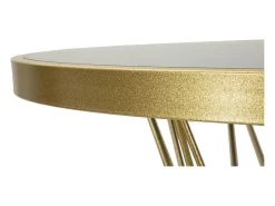 Mesa de Centro VKH805, Oro, 70x70x103 cm, Kendra Home