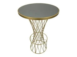 Mesa de Centro VKH805, Oro, 70x70x103 cm, Kendra Home