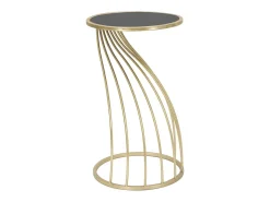 Mesa de Centro VKH548, Oro, 35x35x60 cm, Kendra Home