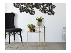 Mesa de Centro VKH570, Oro, 50x40x60,5 cm, Kendra Home