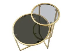Mesa de Centro VKH570, Oro, 50x40x60,5 cm, Kendra Home