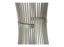Mesa de Centro VKH582, Plata, 40x40x79 cm, Kendra Home