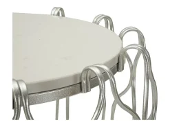 Mesa de Centro VKH530, Plata, 47,5x47,5x61,5 cm, Kendra Home