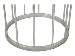 Mesa de Centro VKH532, Plata, 37,5x37,5x58 cm, Kendra Home