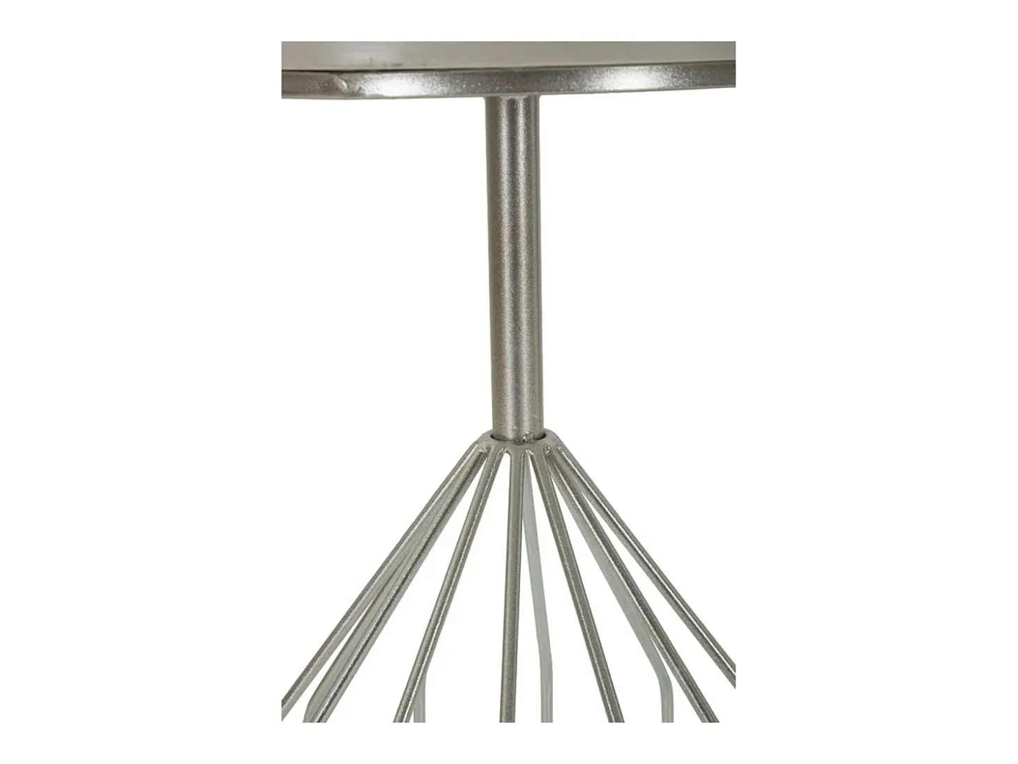 Mesa de Centro VKH532, Plata, 37,5x37,5x58 cm, Kendra Home
