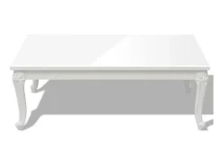 Mesa de centro 115x65x42 cm blanco con brillo ES65508