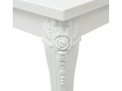 Mesa de centro 80x80x42 cm blanco brillante
