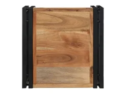 Mesa de centro 40x40x35 cm de madera maciza de acacia