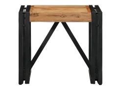 Mesa de centro 40x40x35 cm de madera maciza de acacia