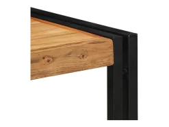 Mesa de centro 40x40x35 cm de madera maciza de acacia