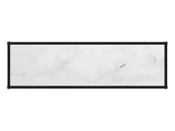 Mesa de consola blanco vidrio templado 120x35x75 cm ES970839