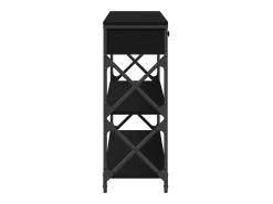 Mesa de Consola con cajón Roble negro 100 x 28 x 75 cm