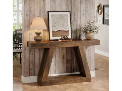 Mesa de consola de 140 x 30 x 80 cm, Mesa auxiliar, Mesa de pasillo, Mesa de consola con espacio de almacenamiento en la entrada