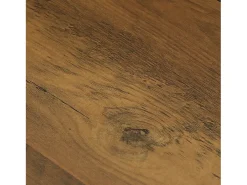 Mesa de consola industrial de 3 niveles, mesa estrecha rústica para entrada con estantes de almacenamiento