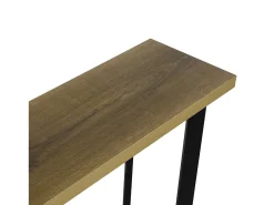 Mesa de Consola Mesa de Entrada Recibidor Estructura y Patas de Metal, Estilo Industrial 120 x 75 x 20 cm FSB50-PF SoBuy ES