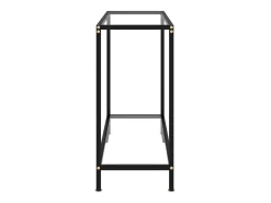 Mesa de consola transparente vidrio templado 80x35x75 cm ES300371