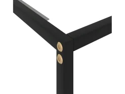 Mesa de consola transparente vidrio templado 120x35x75 cm ES491835