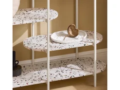 Mesa De Entrada Mesa Consola En 4 Niveles FSB89-W SoBuy