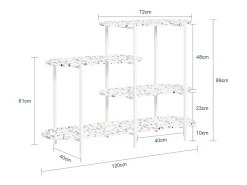 Mesa De Entrada Mesa Consola En 4 Niveles FSB89-W SoBuy