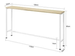 Mesa de Entrada Recibidor Mesa de Consola 120 x 65 x 20 cm FSB19-Z SoBuy ES