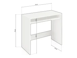Mesa de escritorio Dax Blanco Alpes