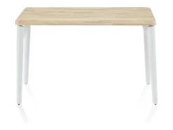Mesa de estudio Padma Blanco - Roble