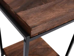Mesa de flores MCW-K71, marrón oscuro, 61cm