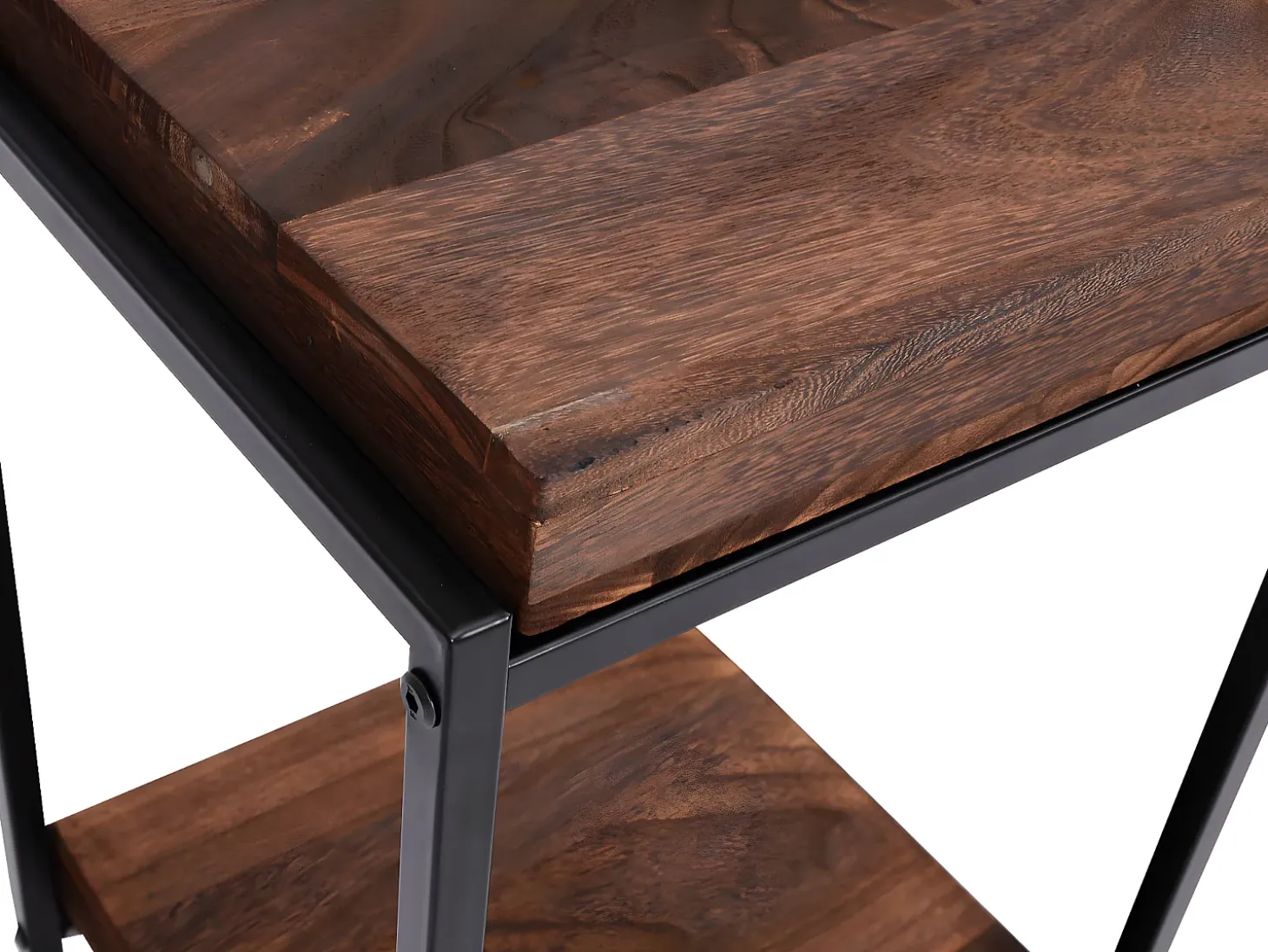 Mesa de flores MCW-K71, marrón oscuro, 61cm
