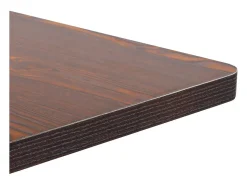 Mesa de jardín bistró MDF marrón oscuro 60x60 cm