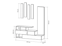 Mesa de madera extensible para 6 personas DYNIA