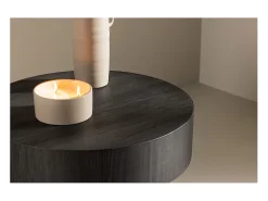 Mesa de rincón Malung Ø50cm color negro.