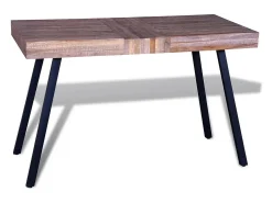 Mesa de salón de madera de teca reciclada