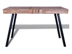 Mesa de salón de madera de teca reciclada