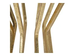 Mesa decorativa alta redonda para sala de estar en metal dorado glam 38cm Stick