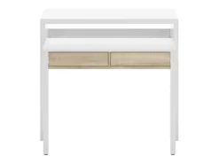 Mesa escritorio extensible con 2 cajones - L100 cm - Consola