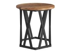 Mesa lateral 2 piezas Madera reciclada 50 x 50 x 40 cm