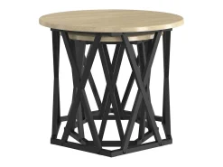 Mesa lateral 2 piezas Roble Sonoma 50 x 50 x 40 cm