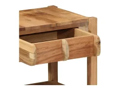 Mesa lateral Marrón 43 x 32 x 46 cm Madera maciza recuperada
