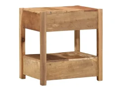 Mesa lateral Marrón 43 x 32 x 46 cm Madera maciza recuperada