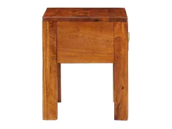 Mesa lateral Marrón 40 x 30 x 36 cm Madera maciza de Acacia