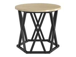 Mesa Lateral Nido 3 piezas Roble Sonoma 53 x 53 x 40 cm